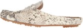 Thumbnail for your product : Isaac Mizrahi Live! Snake Embossed Leather Mule Moccasins