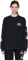 Alexander Wang SSENSE Exclusive Black Long Sleeve Sponsored High Twist T-Shirt