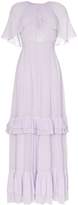 Thumbnail for your product : By Ti Mo Short-Sleeved Tiered Maxi Dress