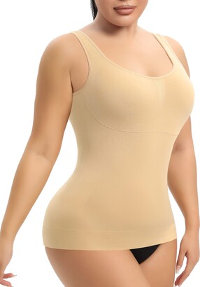 YARRCO Shaping Bodysuit for Women Tummy Control Shapewear Bodysuit Seamless  Full Body Shaper Camisole Tank Tops Adjustable Straps