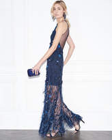 Thumbnail for your product : Elie Tahari Amia Sleeveless Embellished Feather Dress