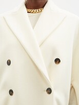 Thumbnail for your product : Alexandre Vauthier Double-breasted Felted-wool Cape Coat - White