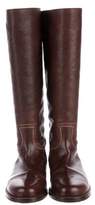 Thumbnail for your product : Henry Cuir Leather Knee-High Boots