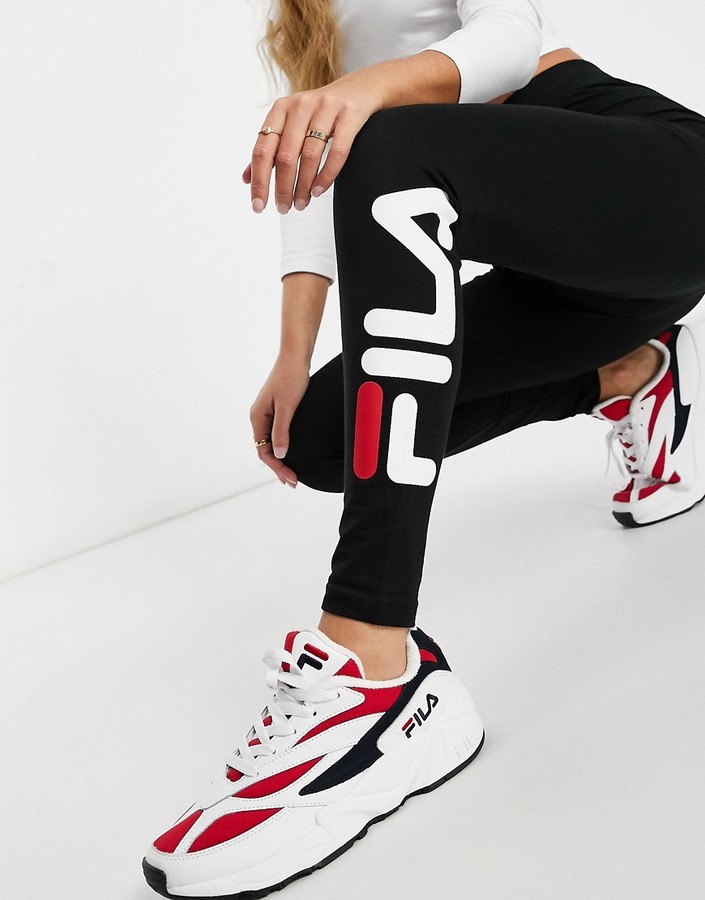 fila logo panel leggings