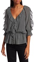 Thumbnail for your product : Joie Zaida Ruffled Silk Top