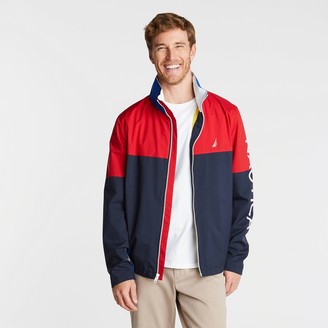 Nautica Big & Tall Lightweight Colorblock Bomber With Concealed Hood -  ShopStyle Jackets