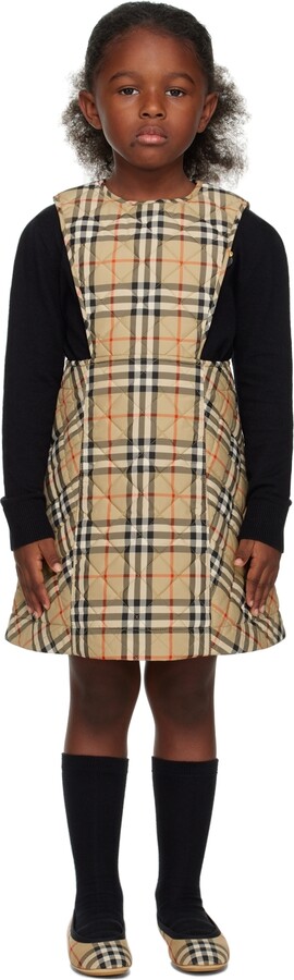 Burberry Kids Beige Vintage Check Dress ShopStyle