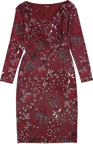 Max Mara MaxMaraWomensLepidoFloralMidiDressrubyMedium