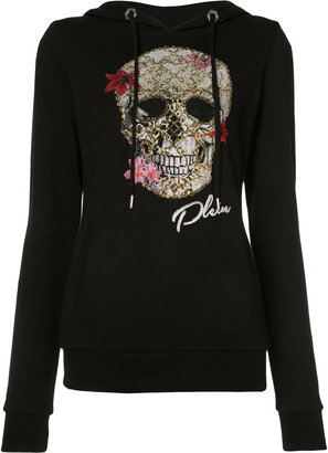 Philipp Plein skull print hoodie - women - Cotton - S