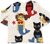 Thumbnail for your product : Mini Rodini Cat Mermaid Printed Modal T-shirt