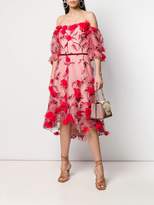 Thumbnail for your product : Marchesa Notte applique detail dress