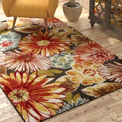 Red Barrel Studio® Outdoor Floor Mat, Rubber, 24x36 Outside