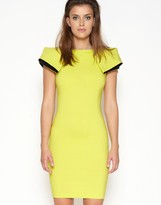 Thumbnail for your product : Lipsy Vesper Bodycon Dress With Exaggerated Shoulder