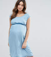 Thumbnail for your product : Mama Licious Mama.licious Mamalicious Short Sleeve Denim Dress