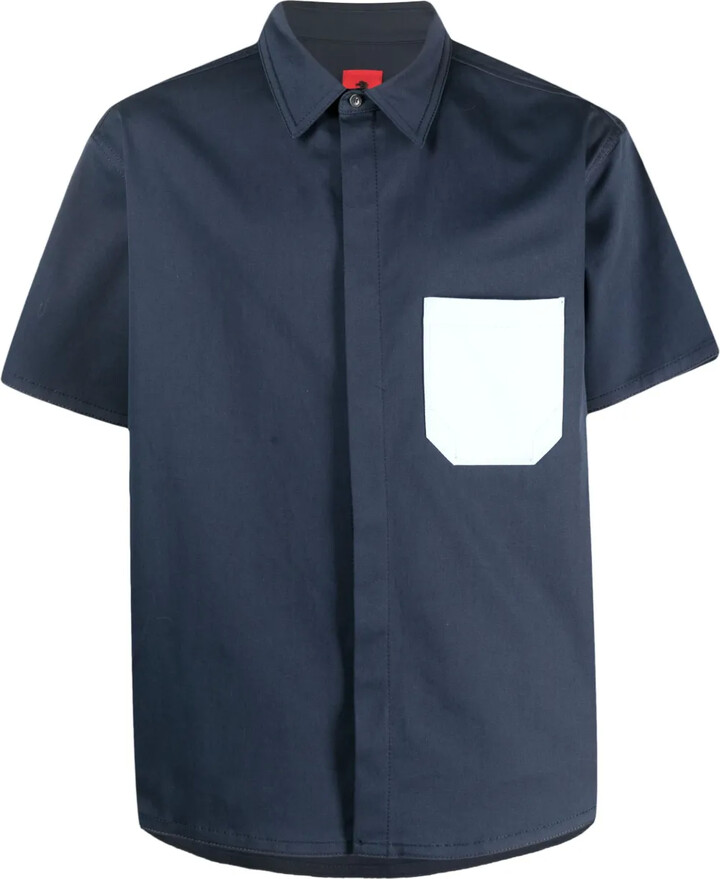 Ferrari Contrast-Pocket Short-Sleeve Shirt