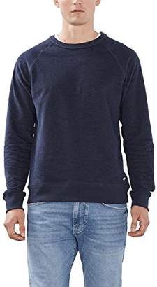 Esprit Men's mit softem Finish - Slim Fit Sweatshirt, Blue (Navy)