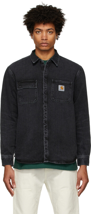 Carhartt Work In Progress Black Denim Salinac Shirt Jacket - ShopStyle