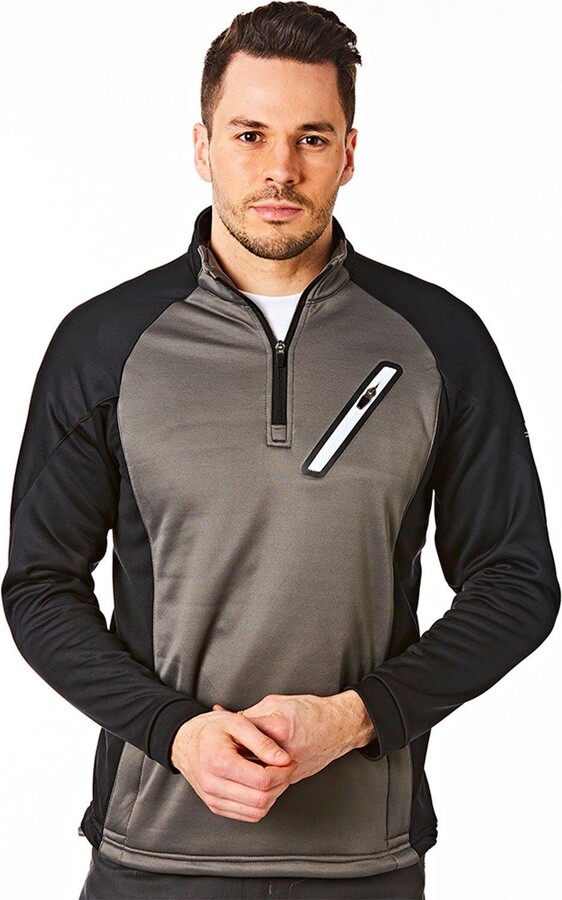 Under Par Raglan Sleeve Zip Neck Mid Layer ShopStyle HalfZip Knitwear