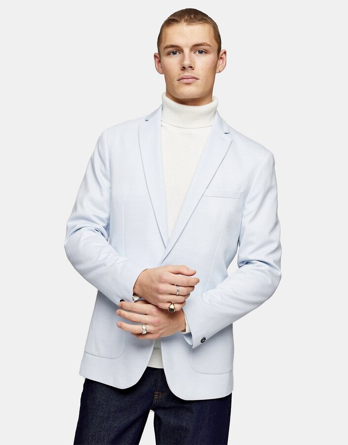 light blue men's jacket