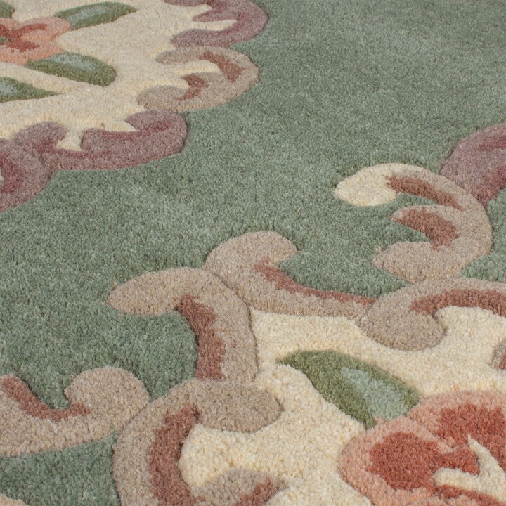 Dunelm Lotus Premium Aubusson Runner Green ShopStyle Hallway Rugs