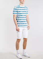 Thumbnail for your product : Topman White Digi Stripe T-Shirt