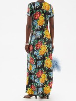 Thumbnail for your product : Ashish Floral Sequinned-georgette Maxi Dress - Black Multi
