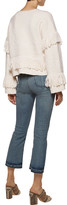 Thumbnail for your product : Camilla Fringed Merino Wool-Blend Cloqué Sweater