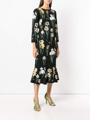 Dolce & Gabbana floral longsleeved dress