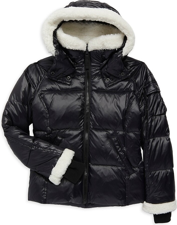 S13 Girl's Faux Fur-Trim Down Puffer Jacket - ShopStyle