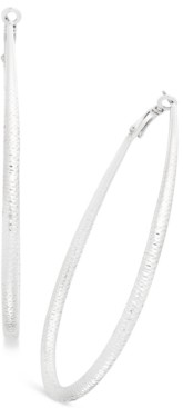 Thalia Sodi Extra Large 3" Diamond-Cut Teardrop Hoop Earrings, Created for Macy's
