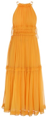 zimmermann mae tiered frill long dress