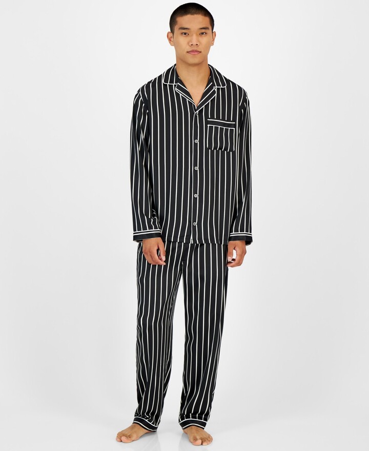 INC International Concepts Concetps Men's 2-Pc. Stripe Pajama Set ...