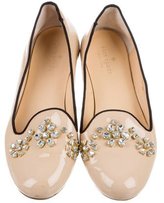 Thumbnail for your product : Kate Spade Embellished Patent Leather Flats