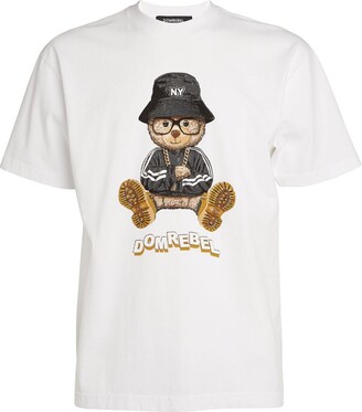 Dom Rebel Domrebel Cotton Ny Bear T-Shirt