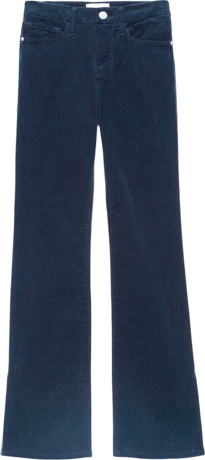 Frame Mid-Rise Flared Jeans