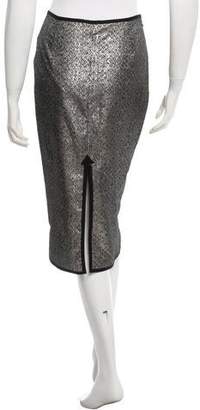 Nomia Metallic Pencil Skirt
