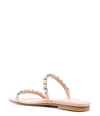 Stuart Weitzman Aleena Shine pearl-embellished sandals