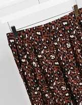 Thumbnail for your product : ASOS DESIGN jersey peg pants in animal print