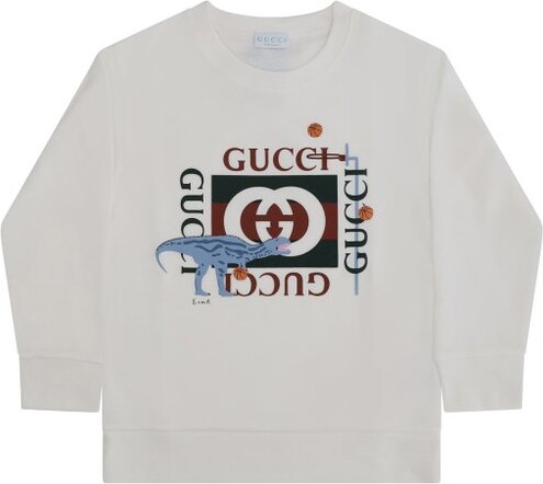 Gucci Children Logo Printed Long-Sleeved T-Shirt