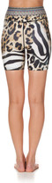 Thumbnail for your product : Camilla Leopard-Print High-Waist Biker Shorts