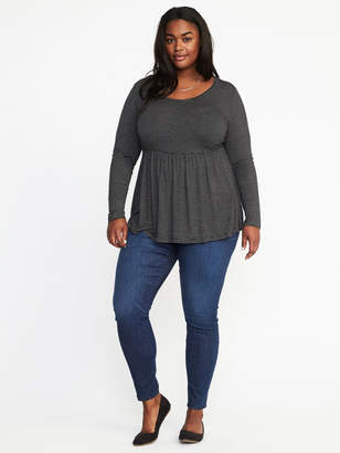 Old Navy Relaxed Plus-Size Striped Peplum Top