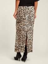 Thumbnail for your product : Raey Leopard Print Silk Pencil Skirt - Womens - Leopard