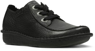 Clarks Funny Dream Lace Up Flat Shoe - Black