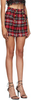 Thumbnail for your product : Balmain Multicolor Tweed Tartan Shorts
