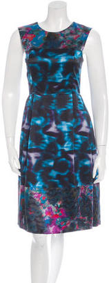 Erdem Watercolor Silk Dress