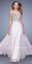 Thumbnail for your product : La Femme Embroidered Overlay Prom Dress