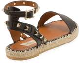 Thumbnail for your product : Valentino Garavani Rockstud Double Leather Espadrille Sandals