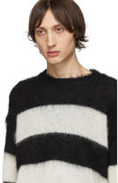 Thumbnail for your product : Isabel Benenato Black and White Open Stripe Sweater