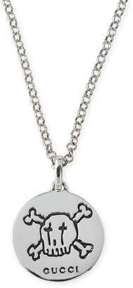 Gucci GucciGhost Men's Sterling Silver Pendant Necklace