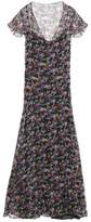 Just Cavalli Ruffled Floral-Print Silk-Chiffon Gown